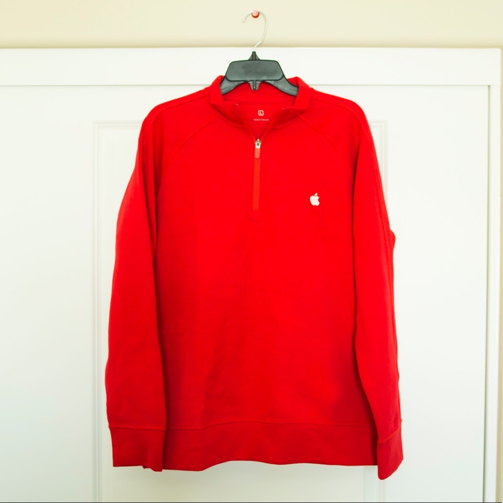 NWT Apple Logo Zip Up Sweater
